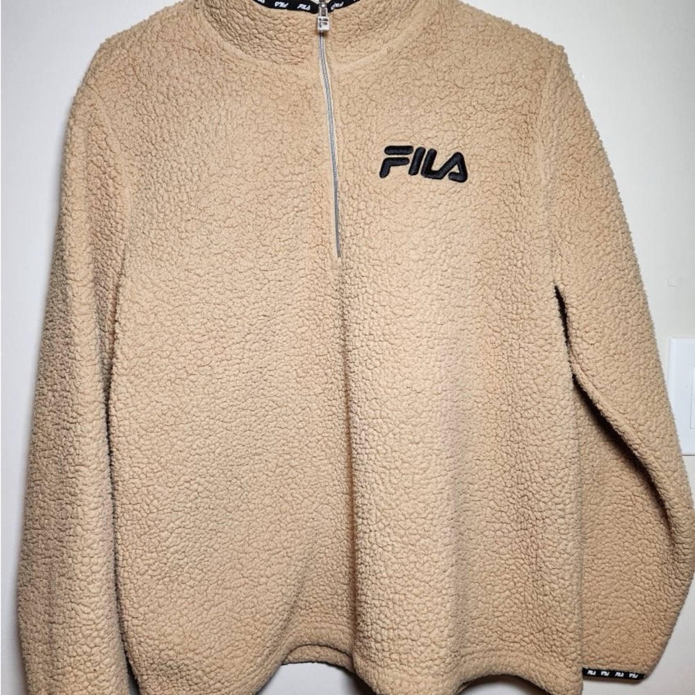 Fila 1/4 Zip Cotton Fleece Sweater